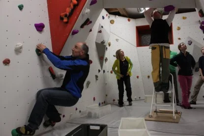 Die Schraubernacht Bau Boulderraum | © DAV Selb